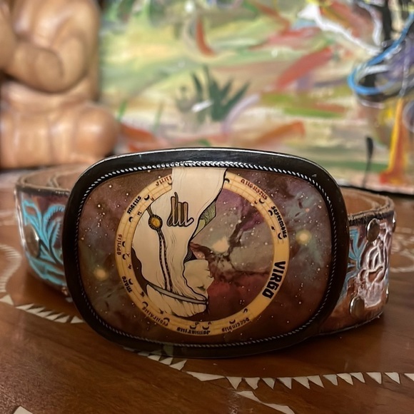 Leatherock Accessories - 𝅺♍️ Leatherock Virgo Leather Boho Gypsy Belt